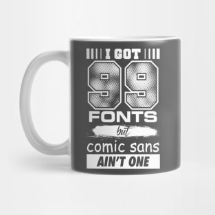 99 Fonts Mug